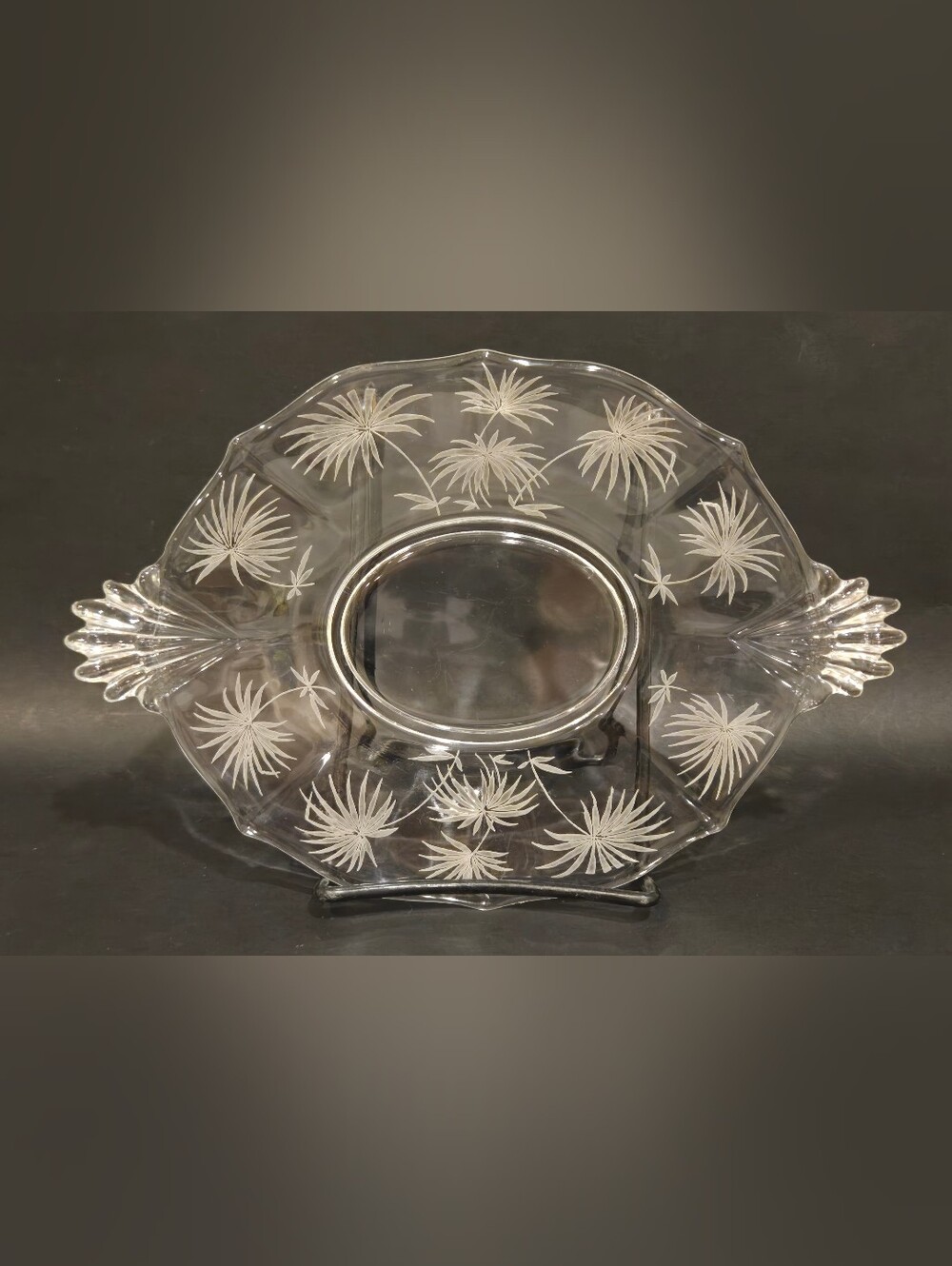 Vintage Fostoria Lido Pattern Crystal Plate